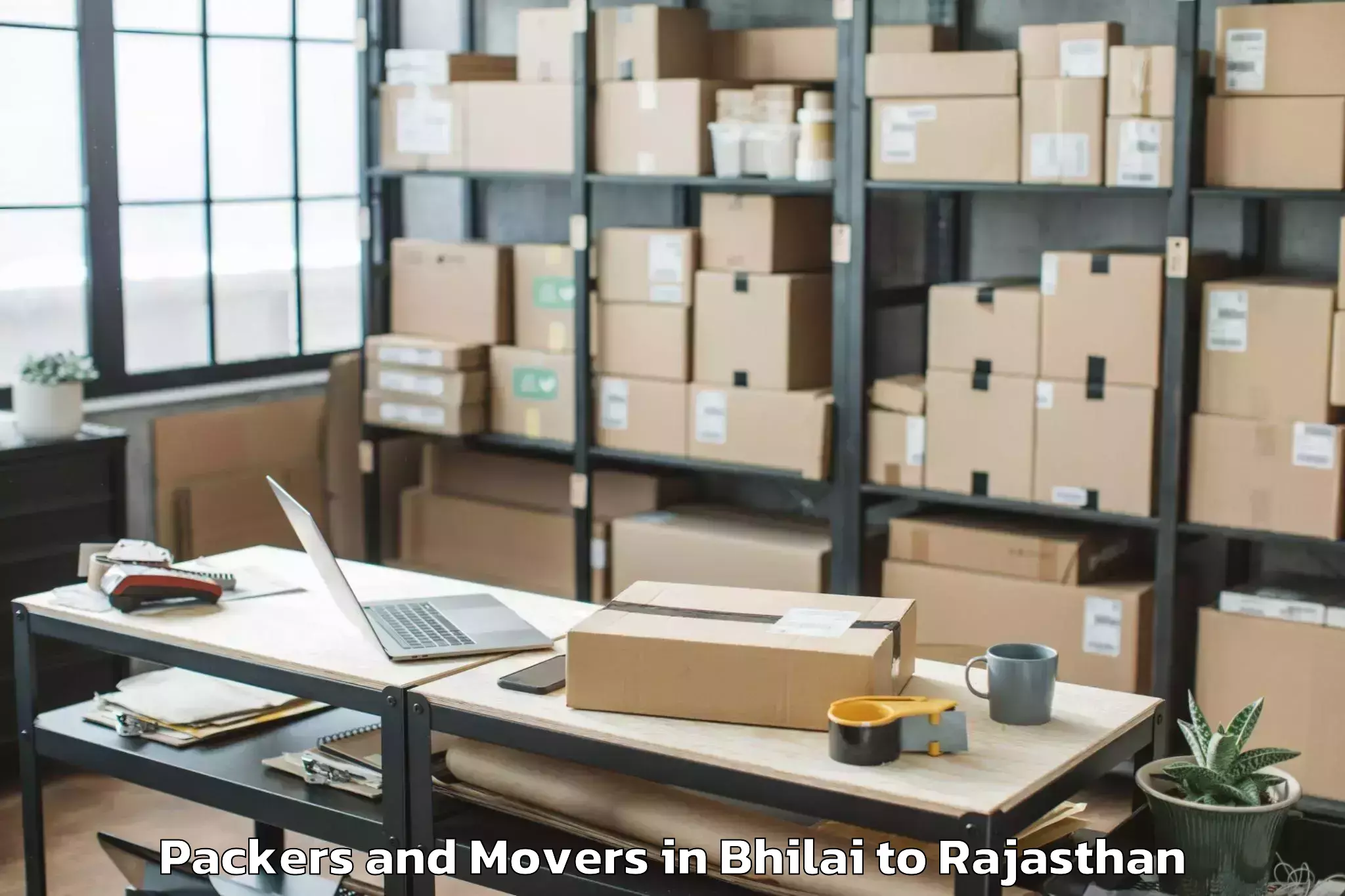 Trusted Bhilai to Beawar Packers And Movers